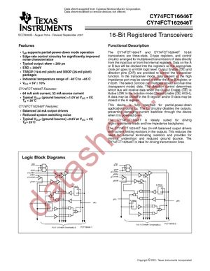 74FCT16646ATPVCG4 datasheet  